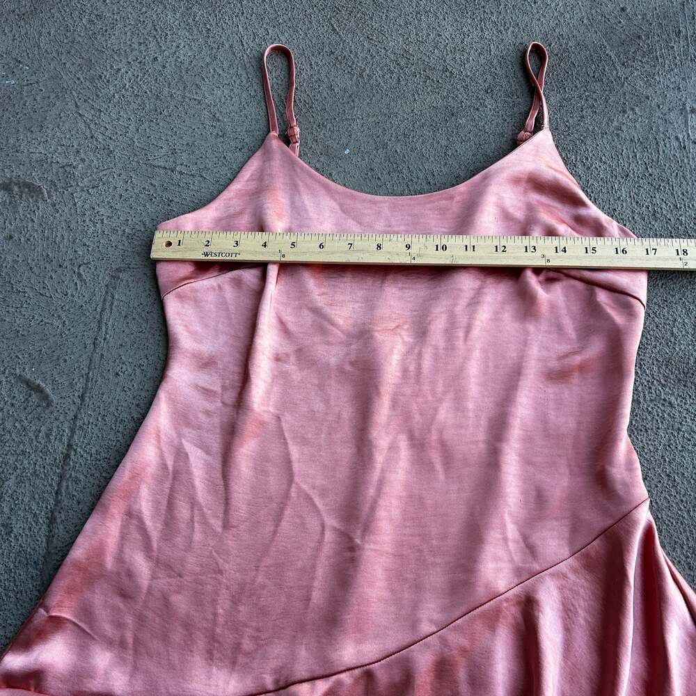 Altar'd State Satin Ruffle Hem Mini Slip Dress Women’s M - Picture 4 of 7